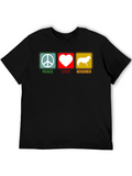 Peace Love Kooikerhondje T-Shirt