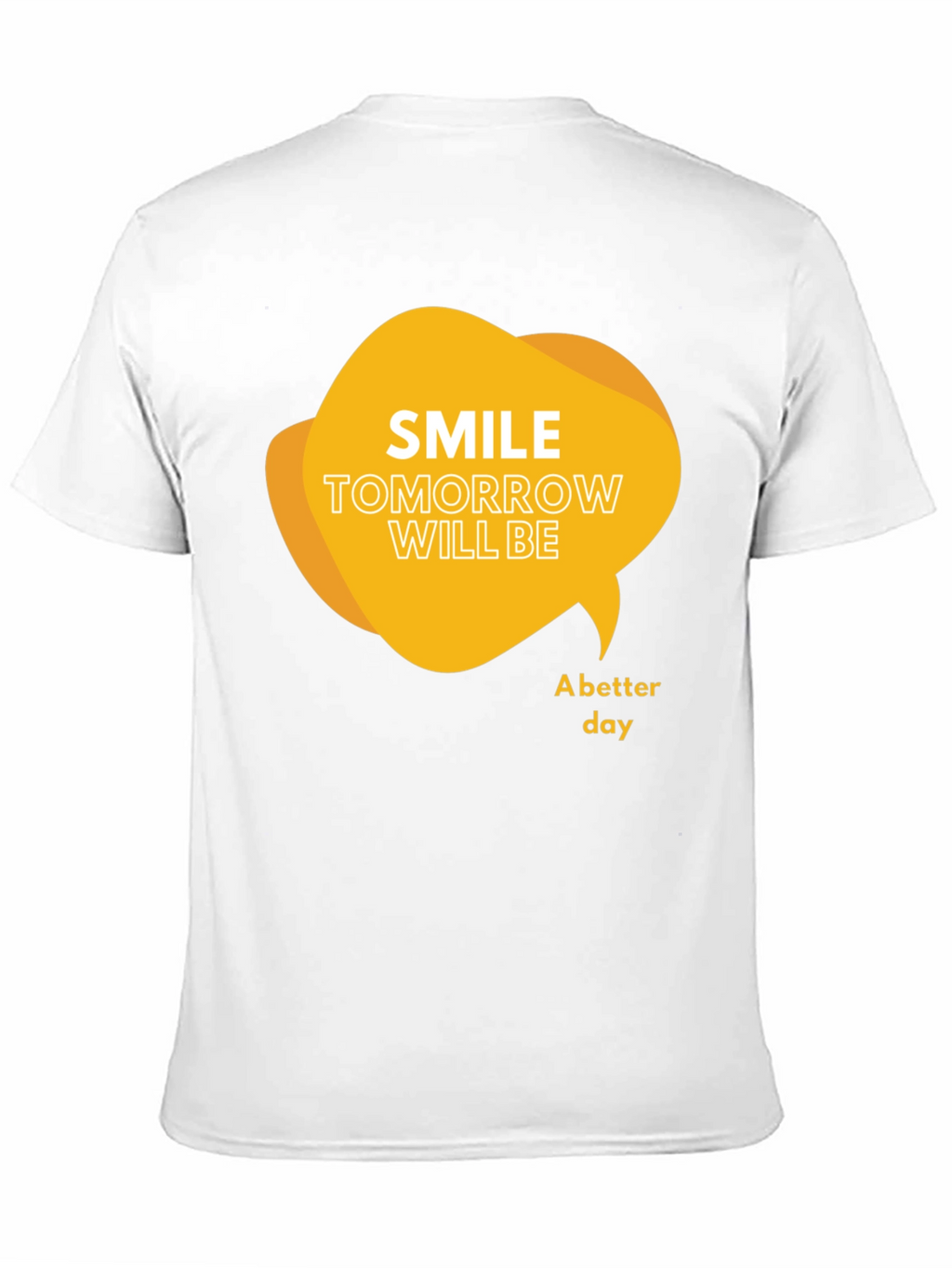 Smile Tomorrow T-Shirt: Positive Message Black Tee