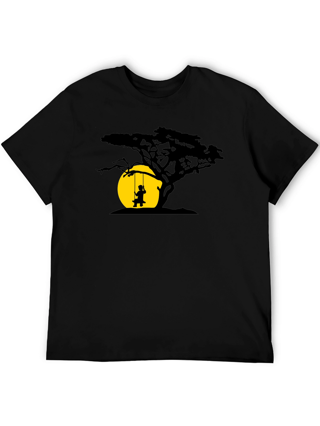 Silhouette Tree & Swing Graphic T-Shirt