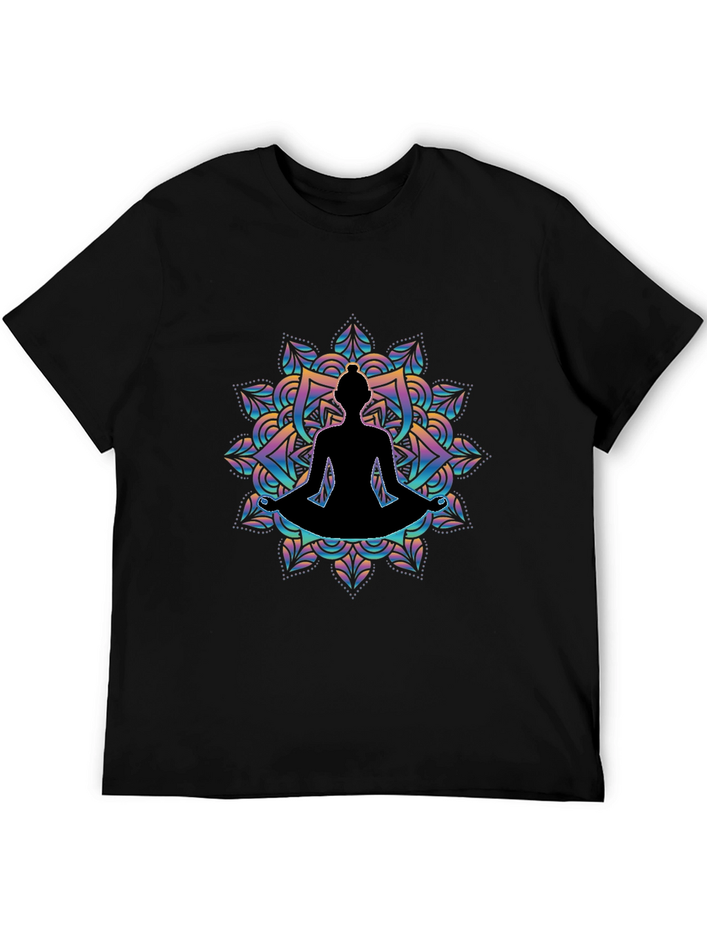 Yoga Mandala Graphic Tee - Meditation T-Shirt
