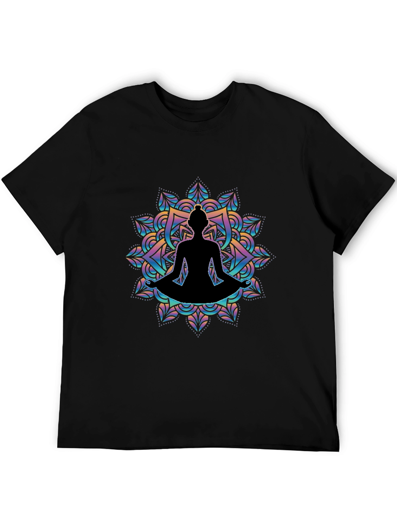 Yoga Mandala Graphic Tee - Meditation T-Shirt