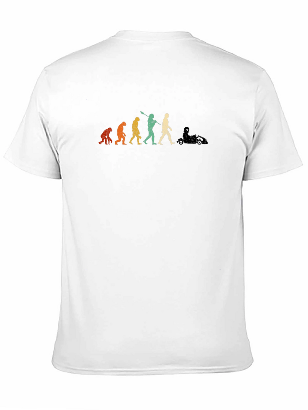 Evolution of Man Go Kart T-Shirt - Black
