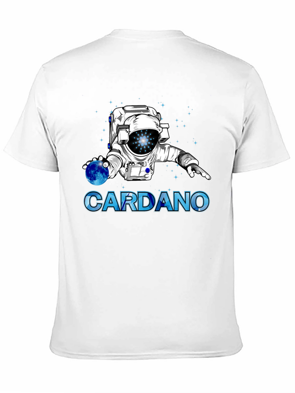 Cardano Crypto Astronaut Graphic T-Shirt