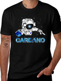 Cardano Crypto Astronaut Graphic T-Shirt