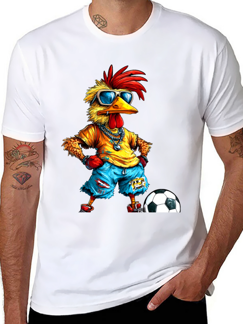Cool Chicken Soccer T-Shirt