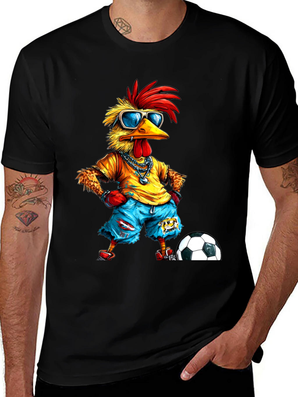 Cool Chicken Soccer T-Shirt