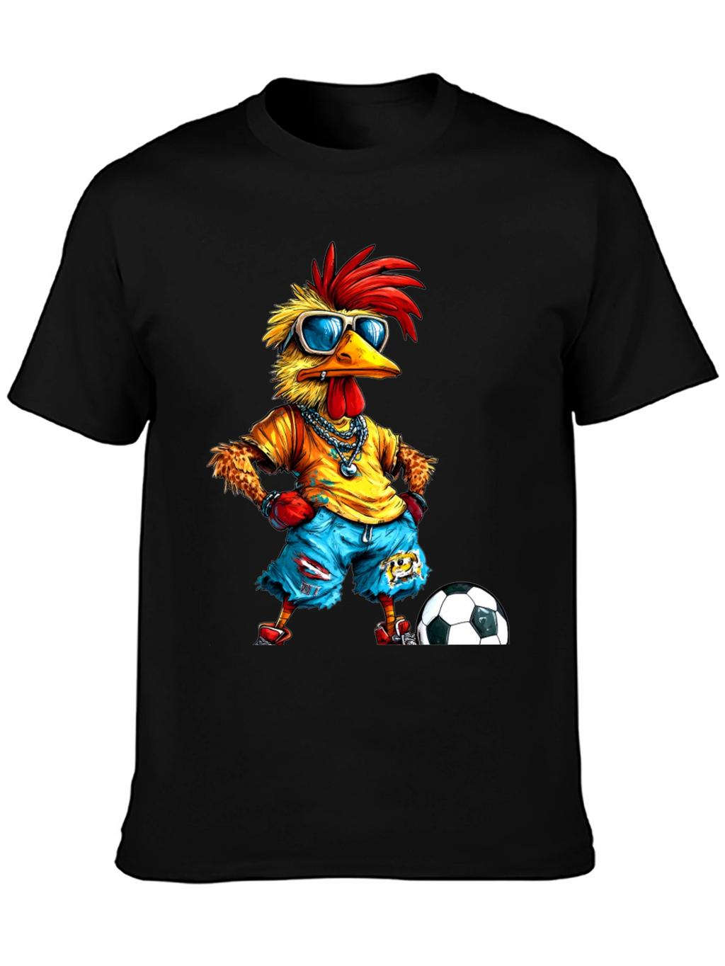 Cool Chicken Soccer T-Shirt