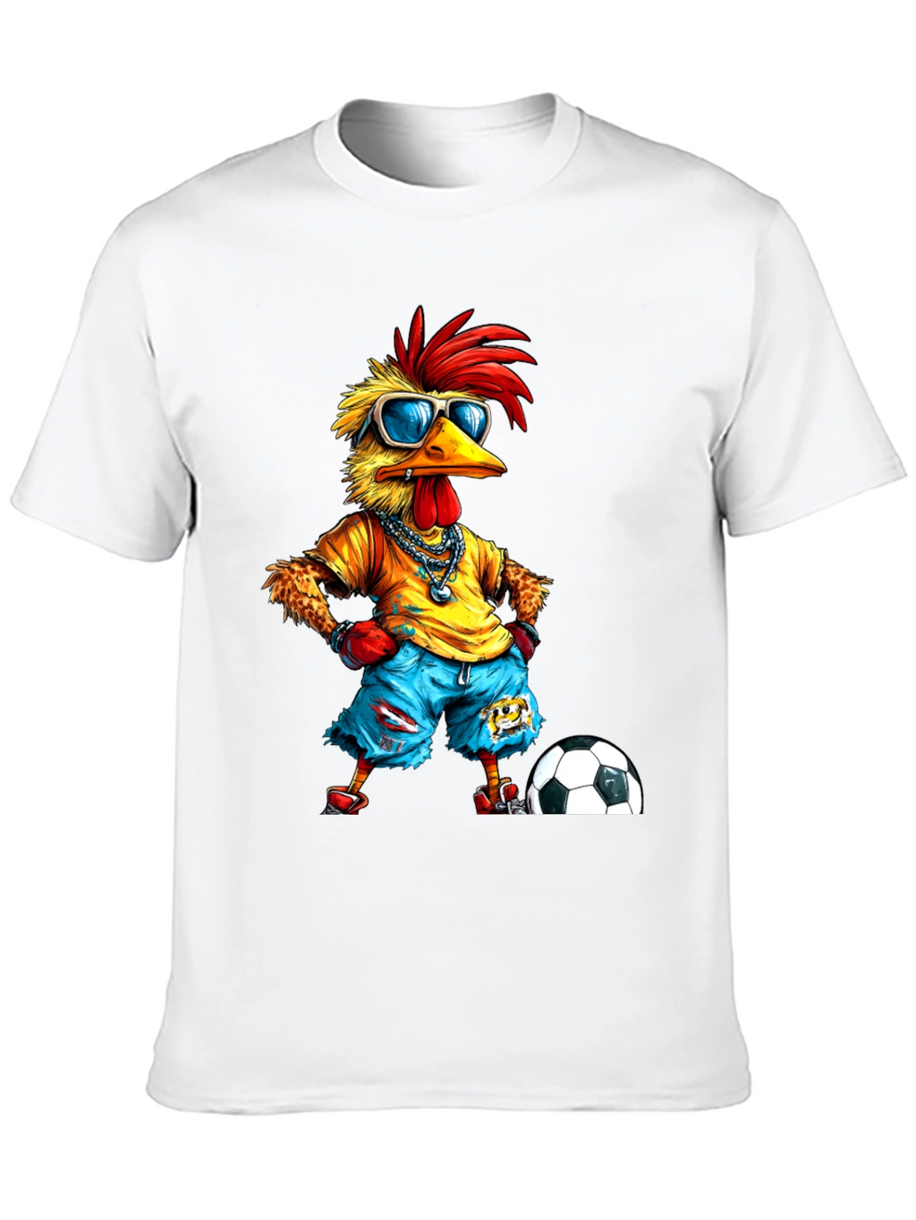 Cool Chicken Soccer T-Shirt