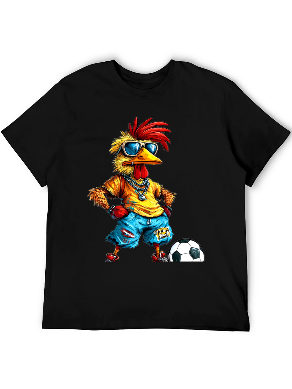 Cool Chicken Soccer T-Shirt