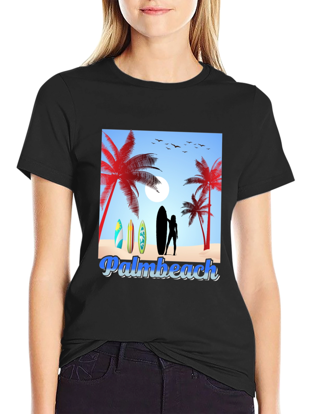Palm Beach Surfboard T-Shirt