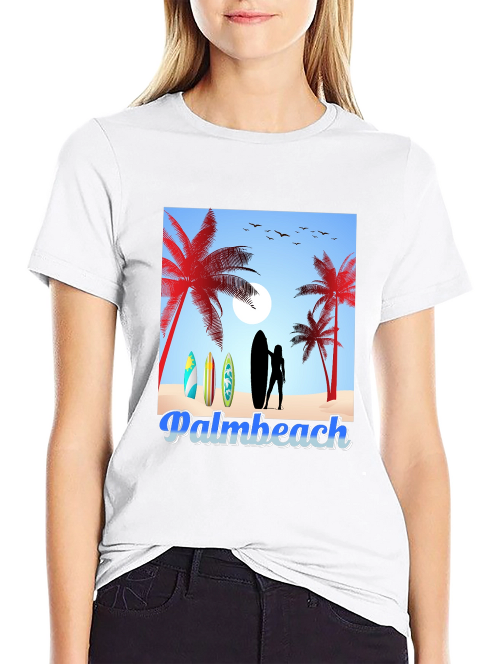 Palm Beach Surfboard T-Shirt