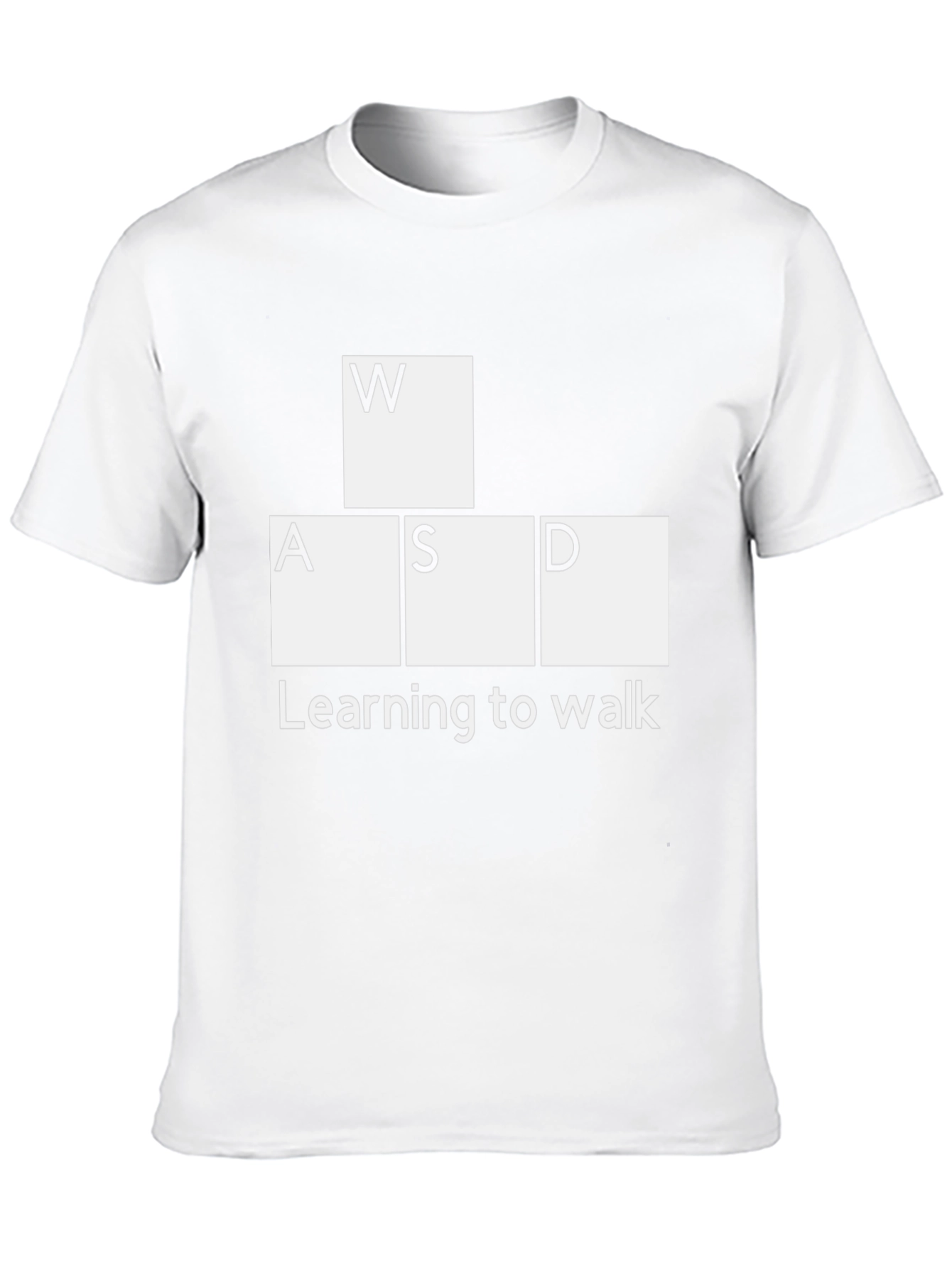 Funny Gaming T-Shirt: WASD - Learning to Walk