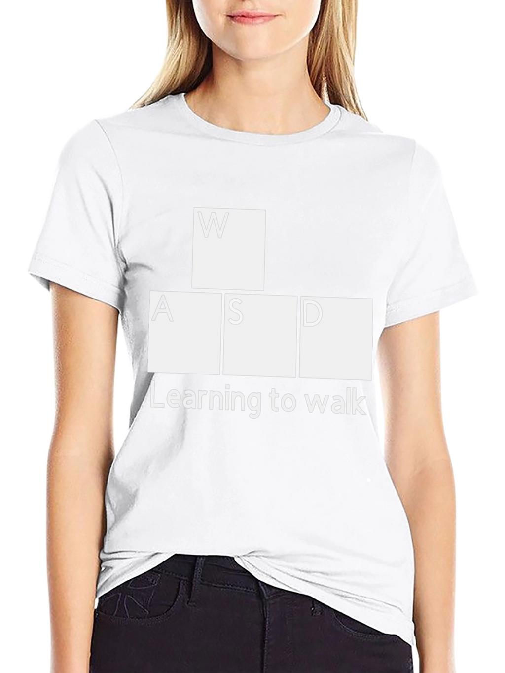 Funny Gaming T-Shirt: WASD - Learning to Walk