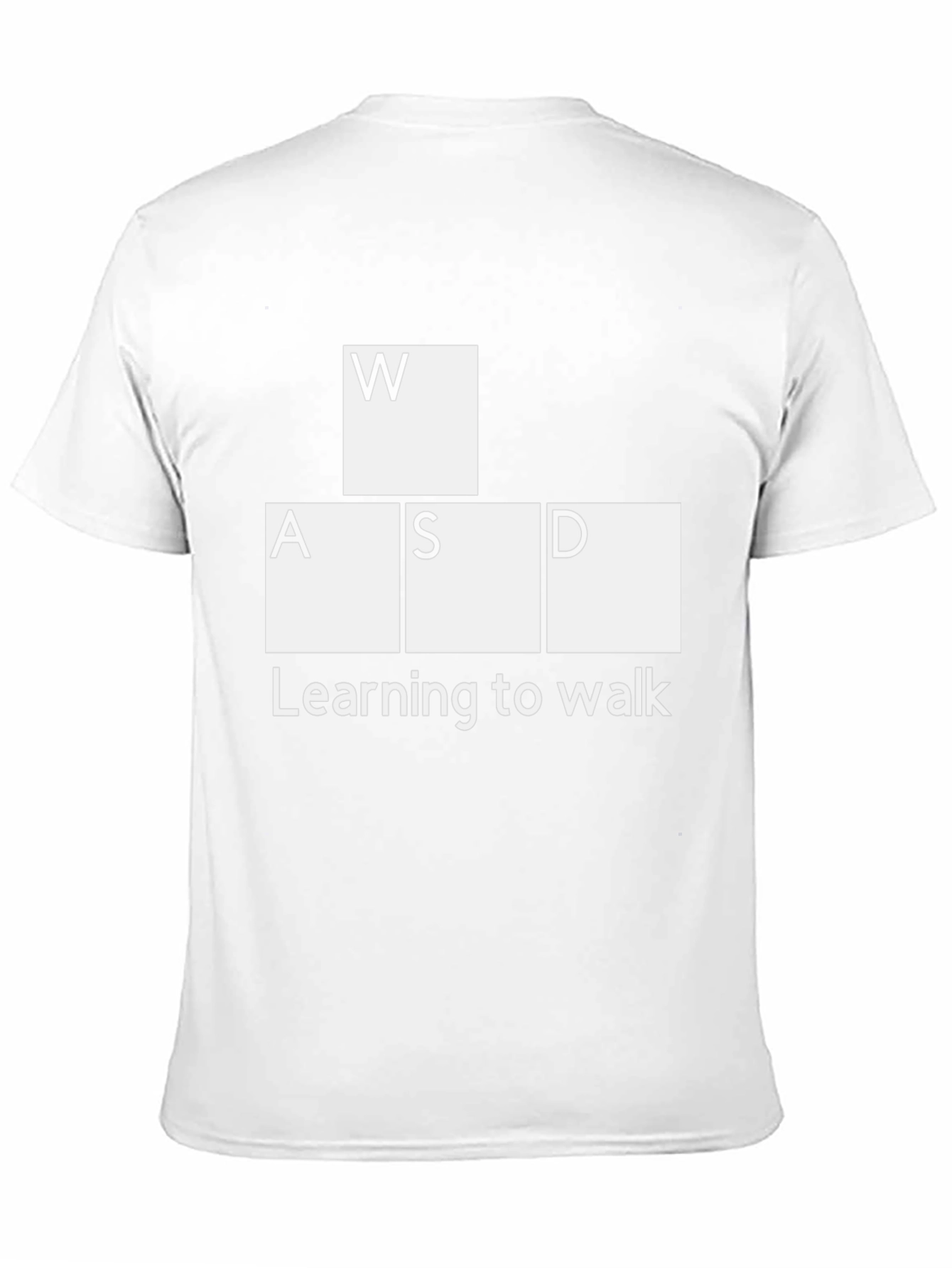 Funny Gaming T-Shirt: WASD - Learning to Walk