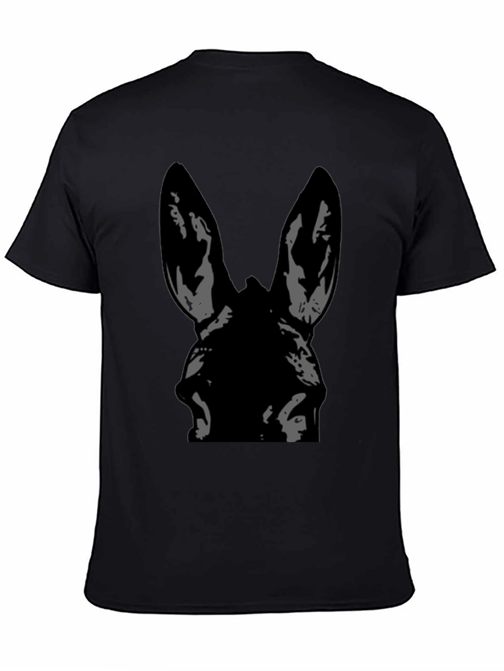 Donkey Graphic Tee - Black Cotton T-Shirt