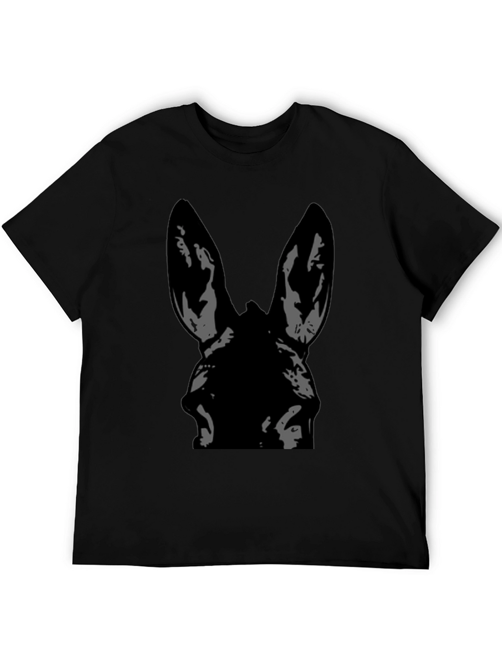 Donkey Graphic Tee - Black Cotton T-Shirt