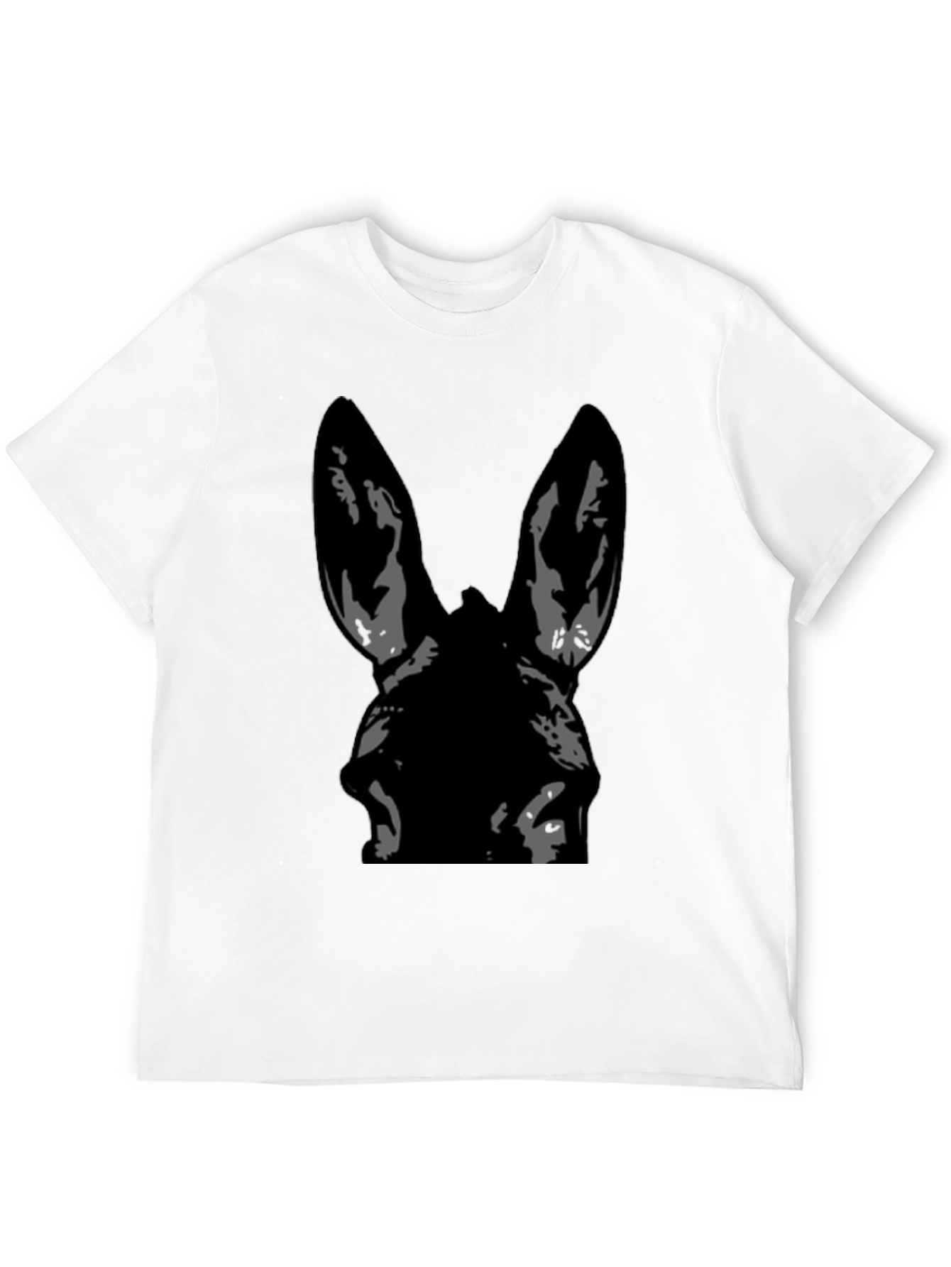Donkey Graphic Tee - Black Cotton T-Shirt