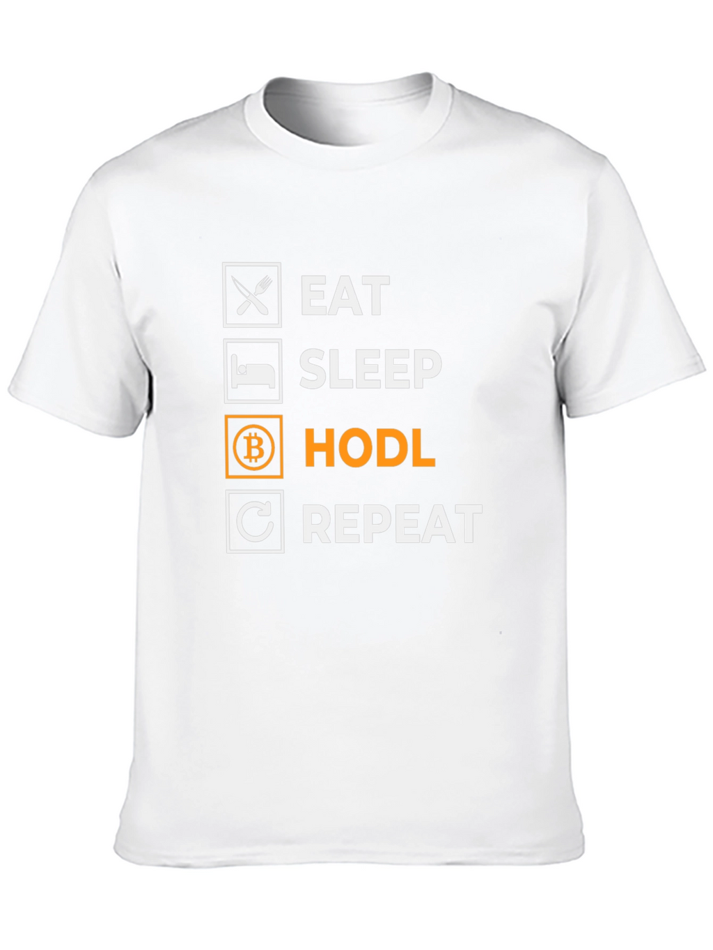 Eat Sleep HODL Repeat Black T-Shirt