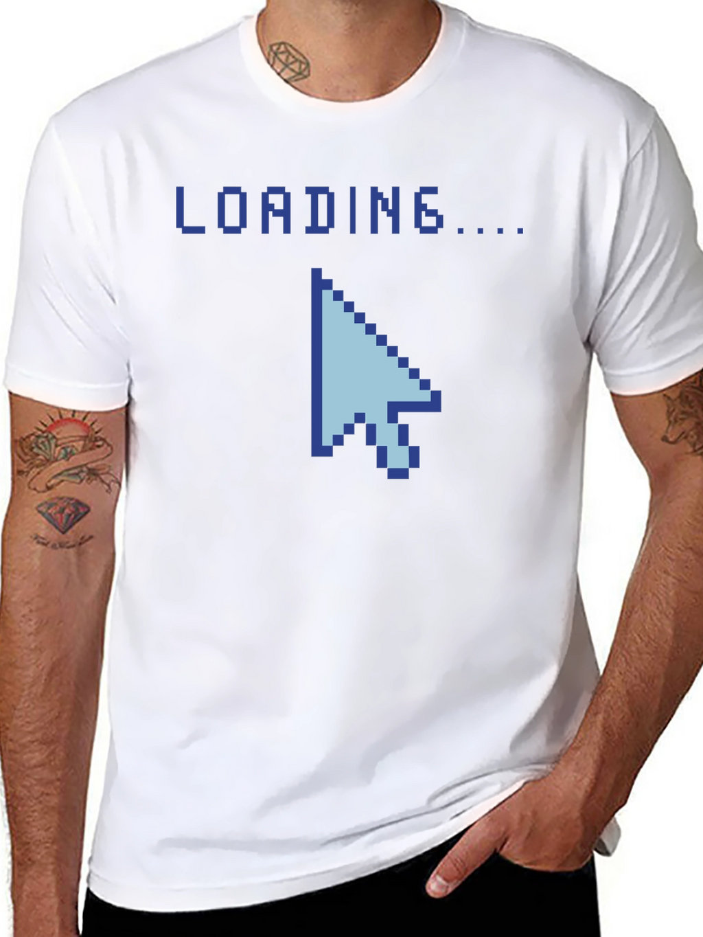 Loading Pixel Arrow Black T-Shirt