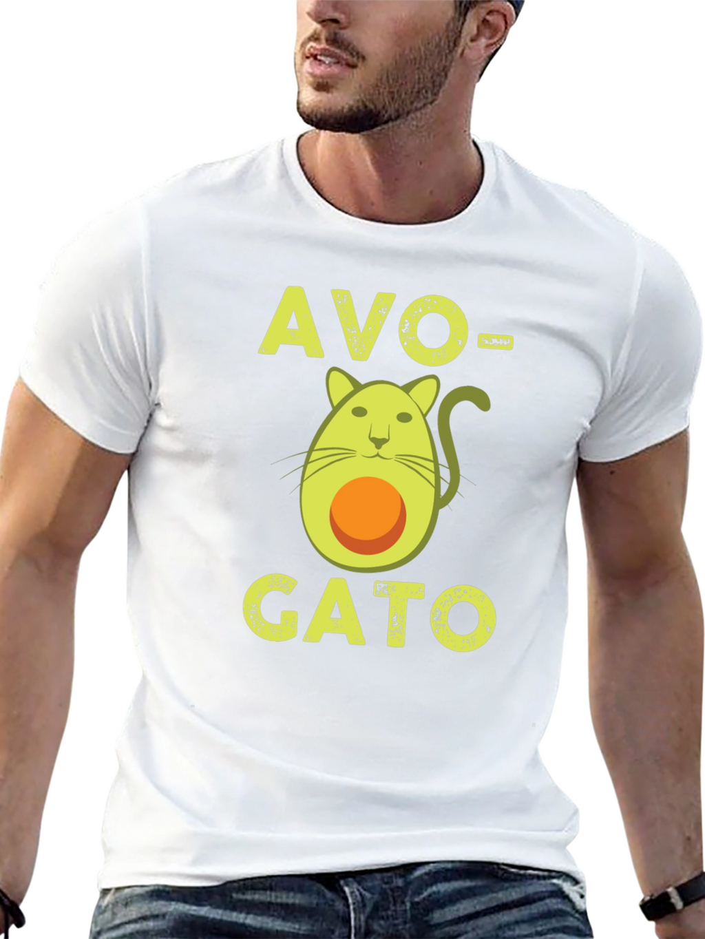 Avo-Gato T-Shirt - Avocado Cat Funny Graphic Tee