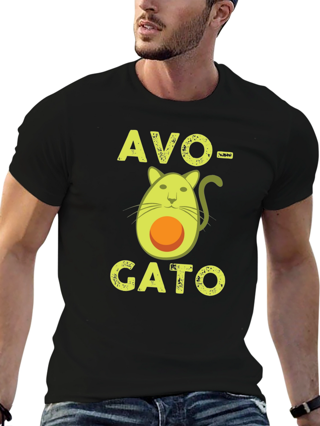 Avo-Gato T-Shirt - Avocado Cat Funny Graphic Tee