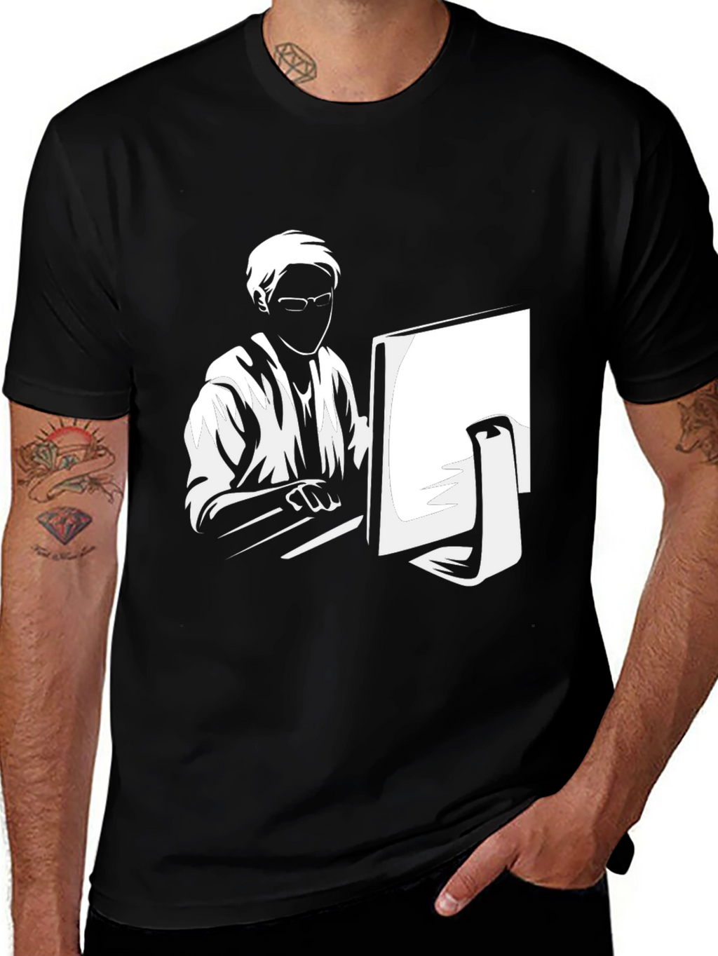 Gamer Graphic Tee - Black