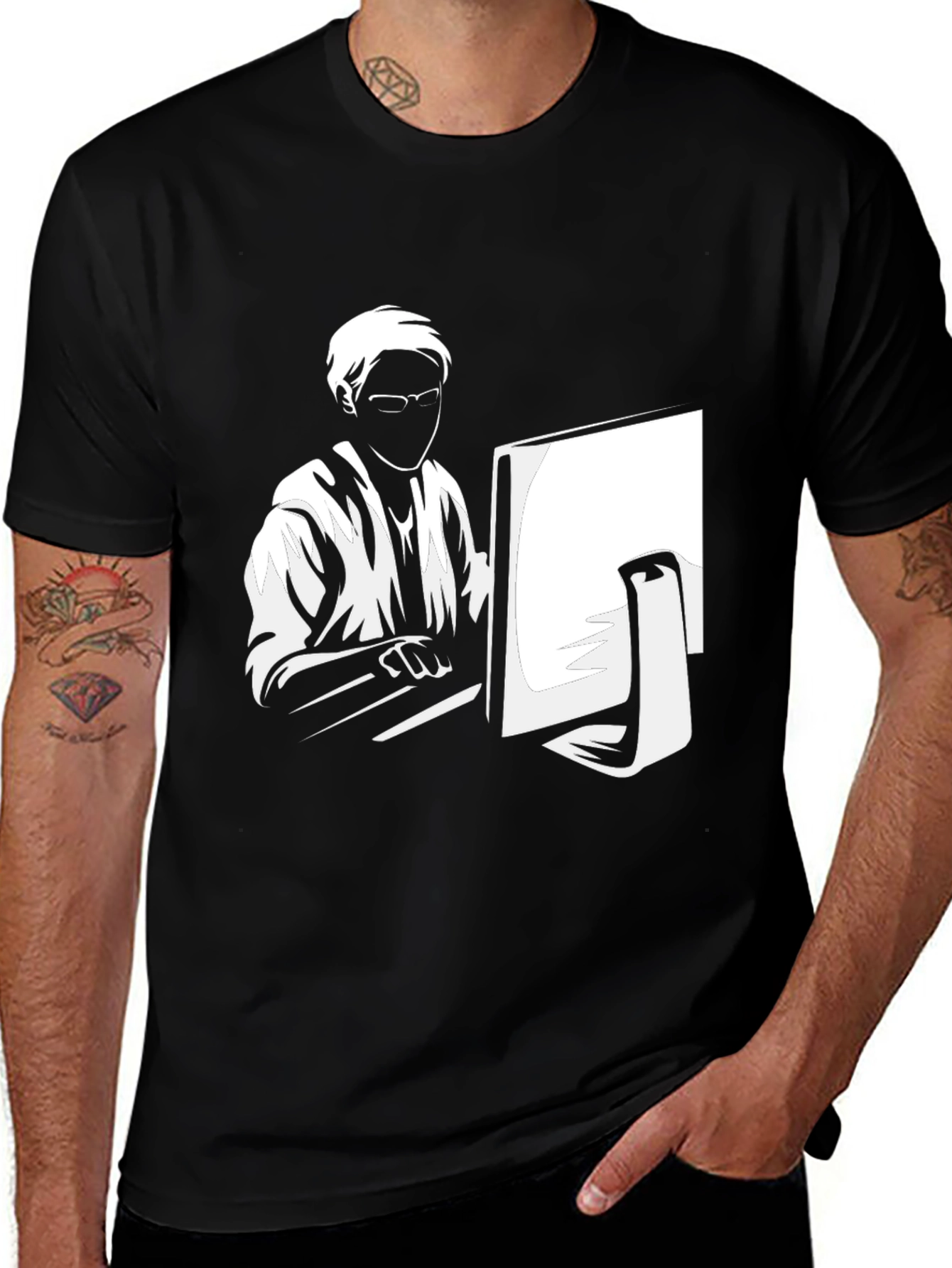 Gamer Graphic Tee - Black