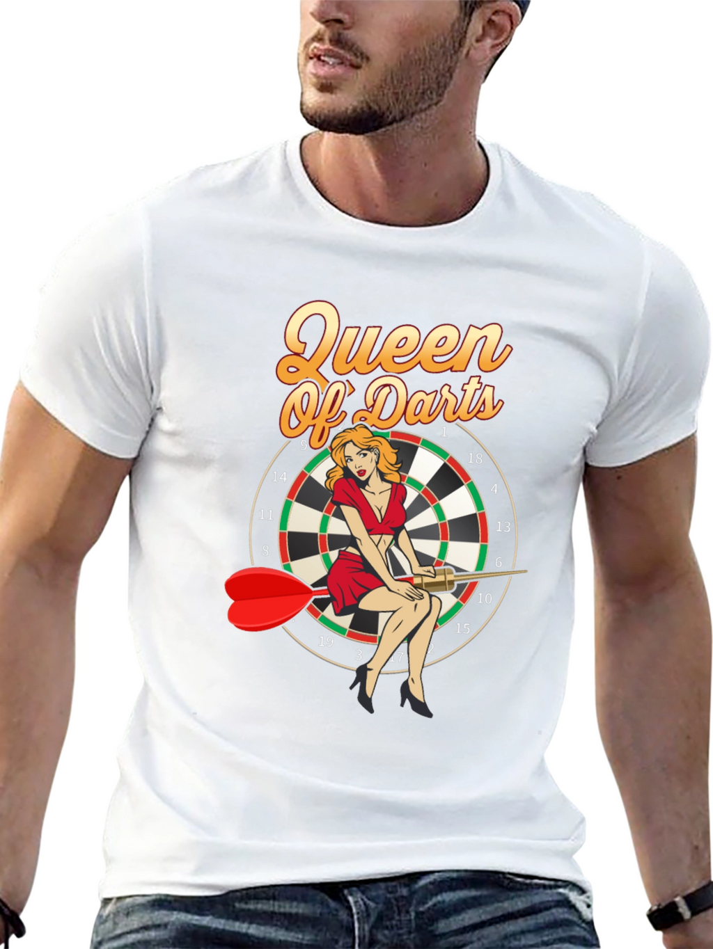 Queen of Darts Graphic T-Shirt