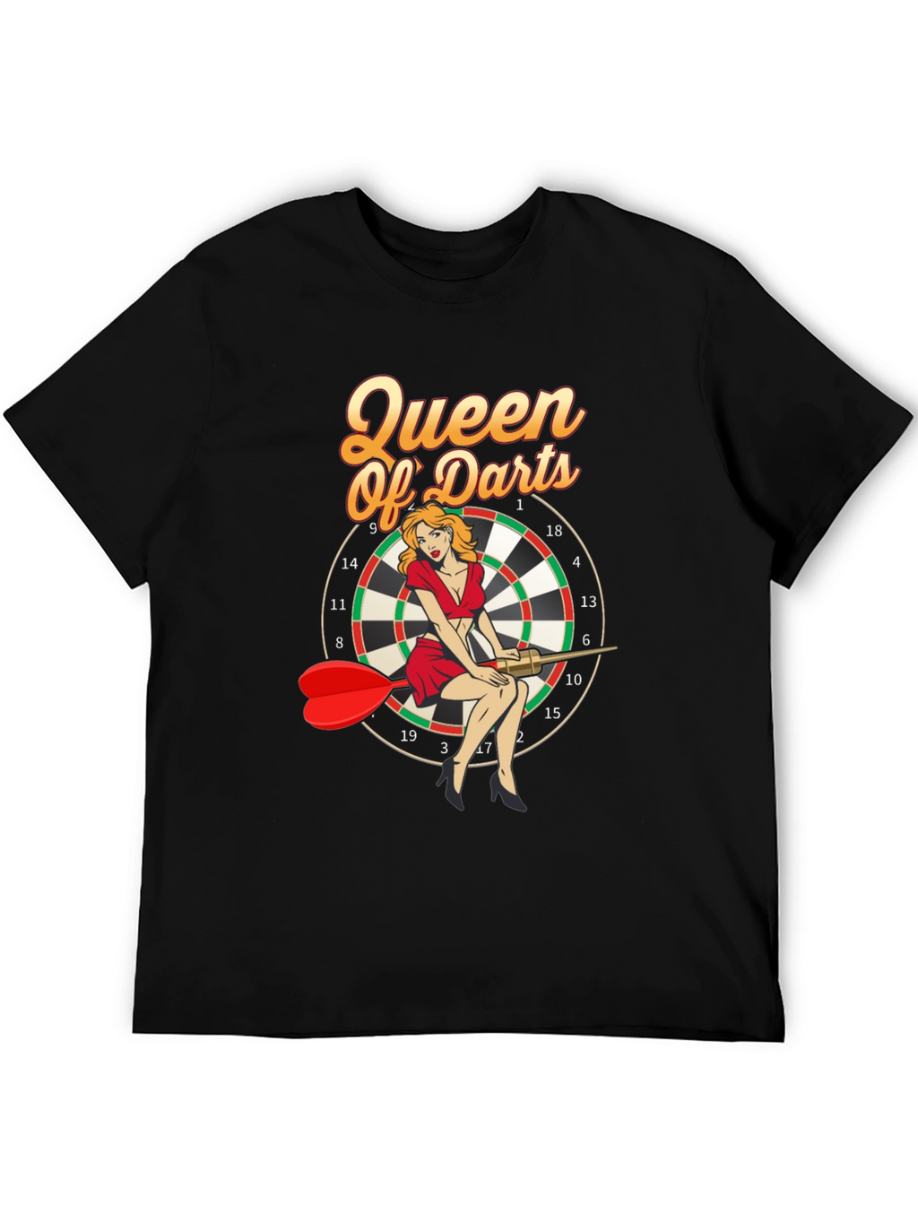 Queen of Darts Graphic T-Shirt