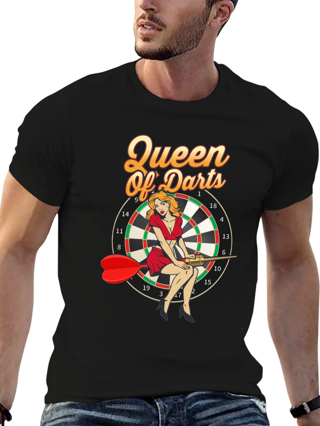 Queen of Darts Graphic T-Shirt