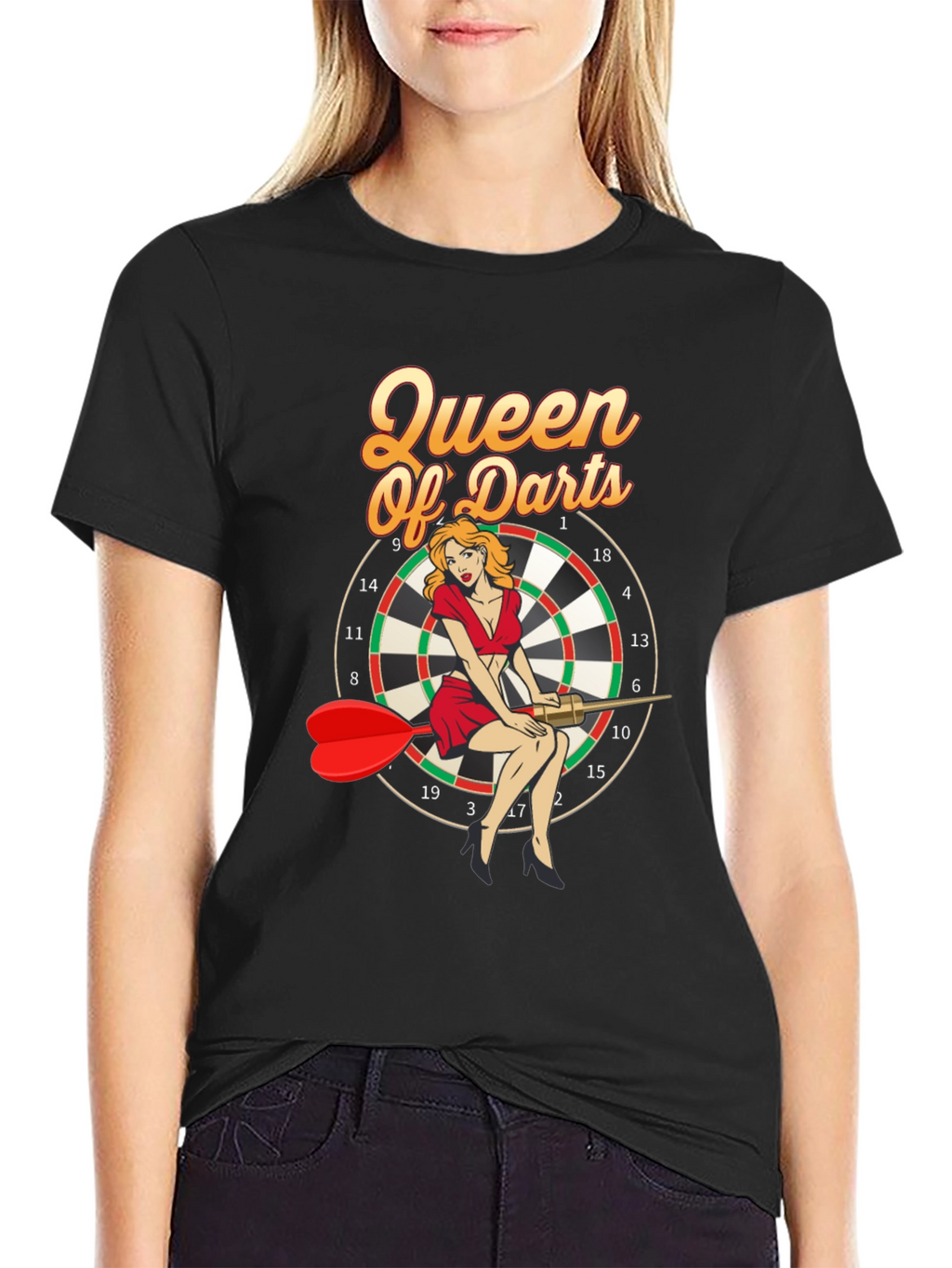 Queen of Darts Graphic T-Shirt