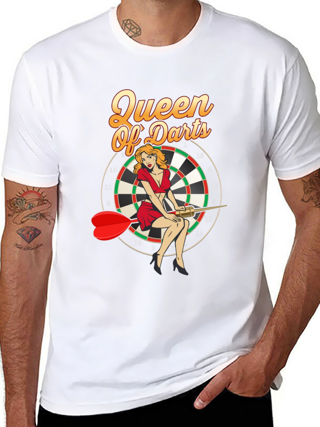 Queen of Darts Graphic T-Shirt