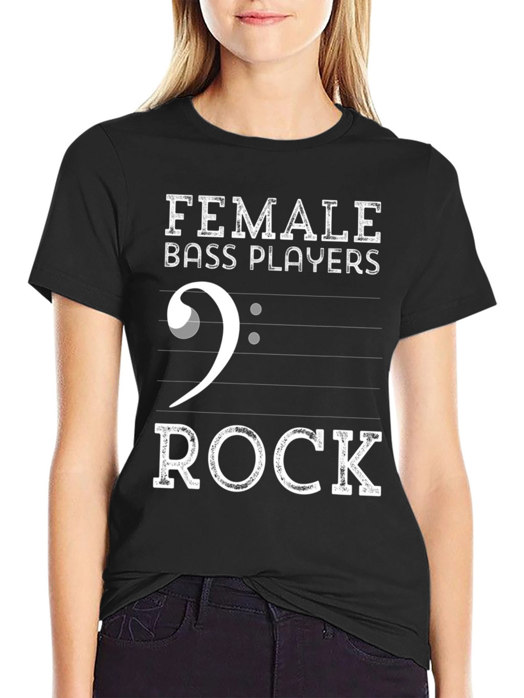 Female Bass Players Rock T-Shirt