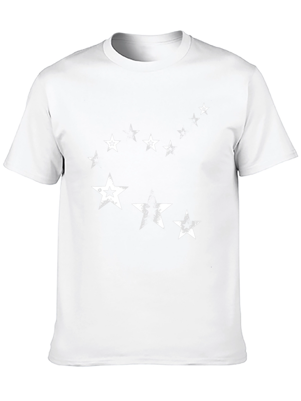 Distressed Star Graphic Tee - Black