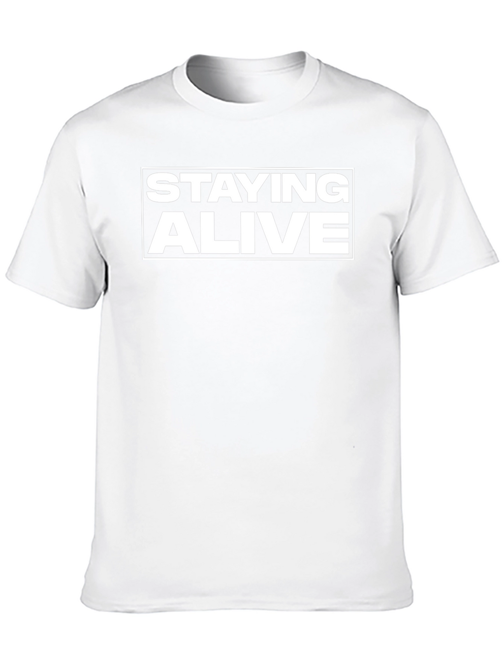 Staying Alive Graphic T-Shirt - Classic Black Tee