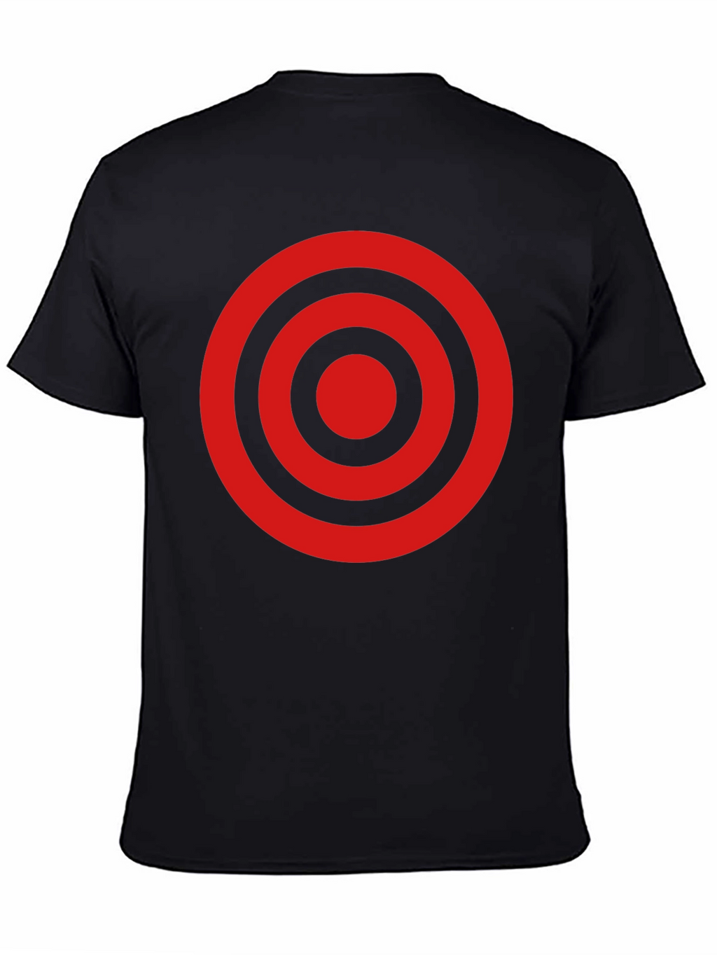 Target Circle Graphic Tee - Black Cotton T-Shirt