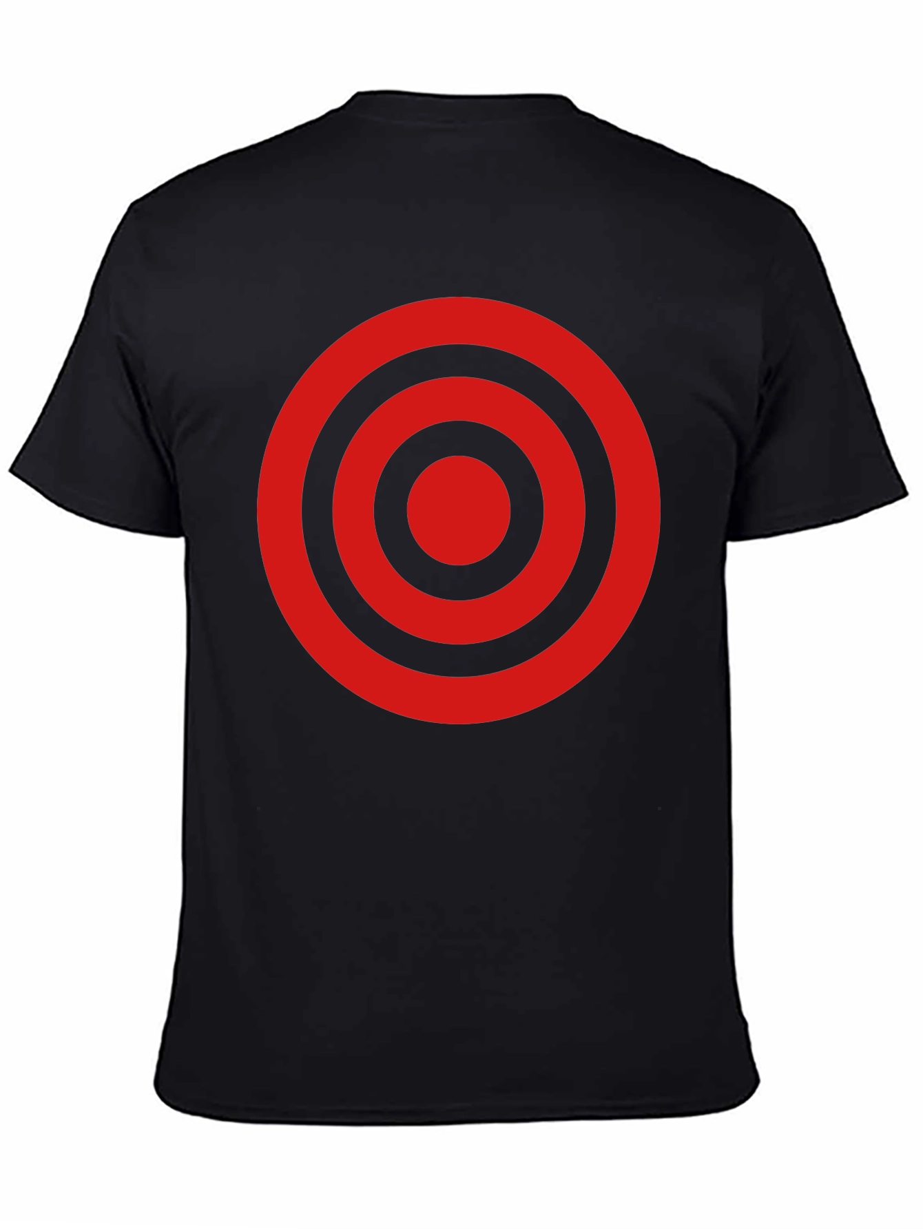 Target Circle Graphic Tee - Black Cotton T-Shirt