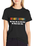 Do Not Disturb Graphic Tee - Mens Black T-Shirt