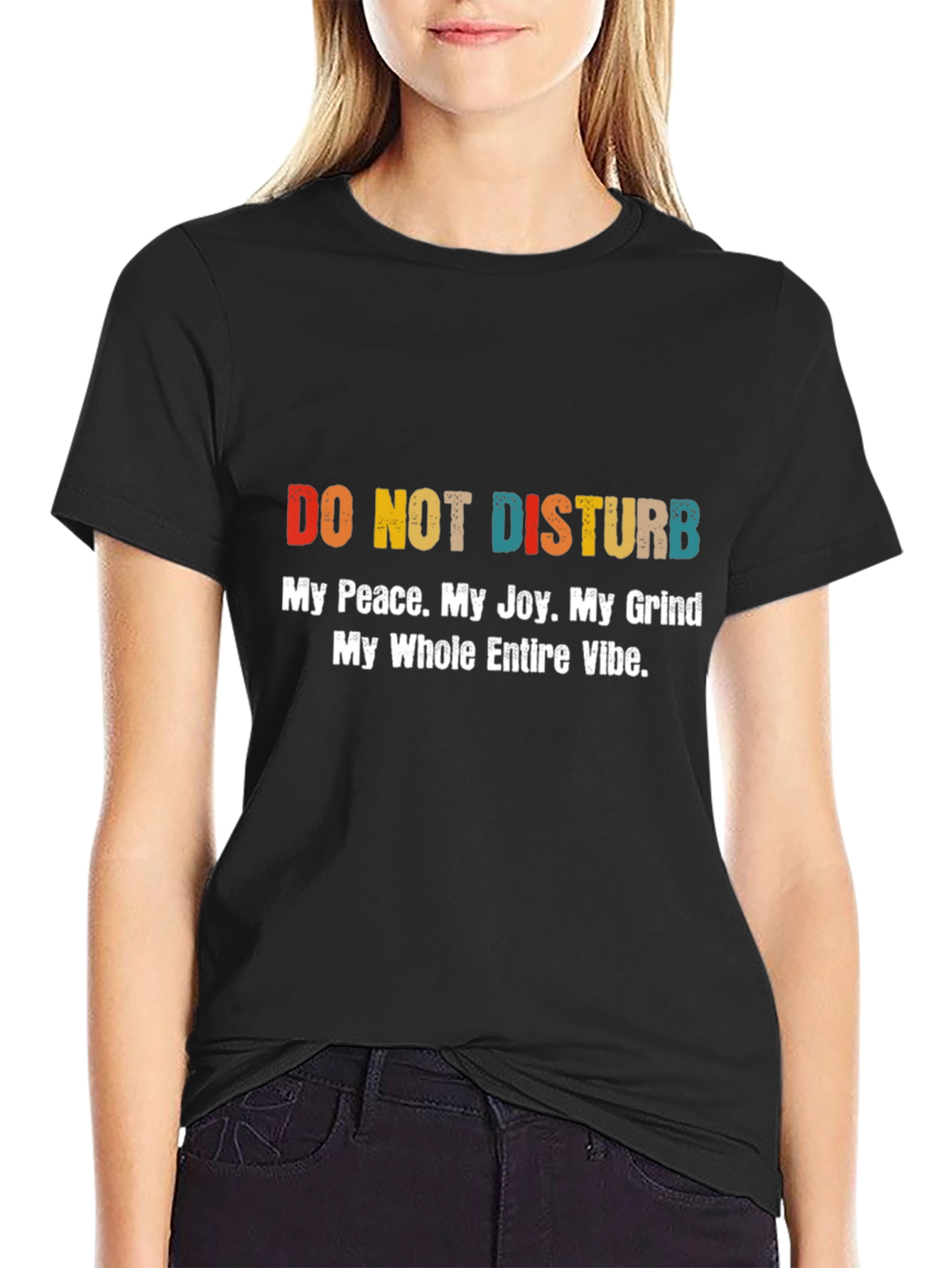 Do Not Disturb Graphic Tee - Mens Black T-Shirt