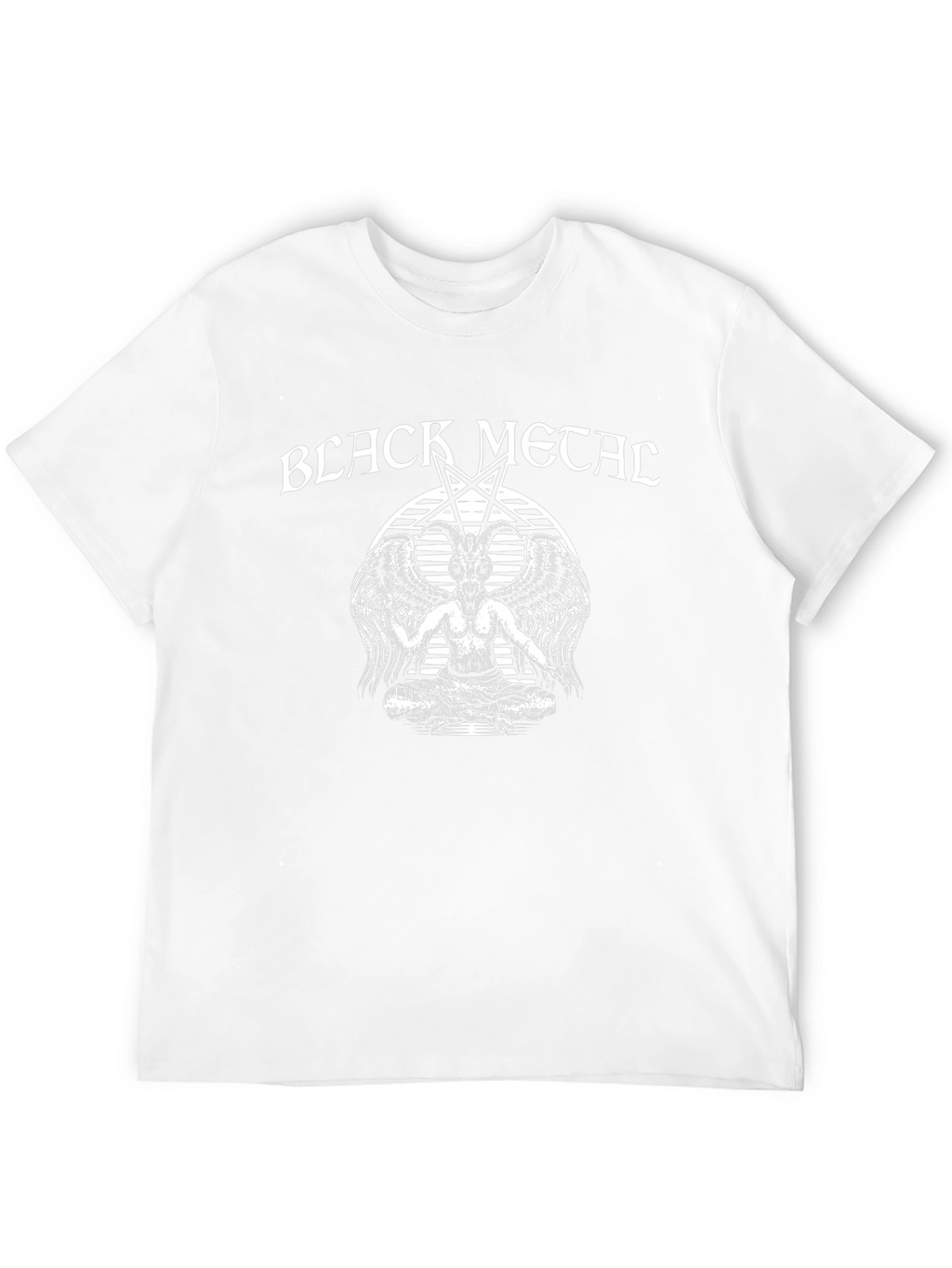 Black Metal Baphomet T-Shirt - Occult Satanic Design