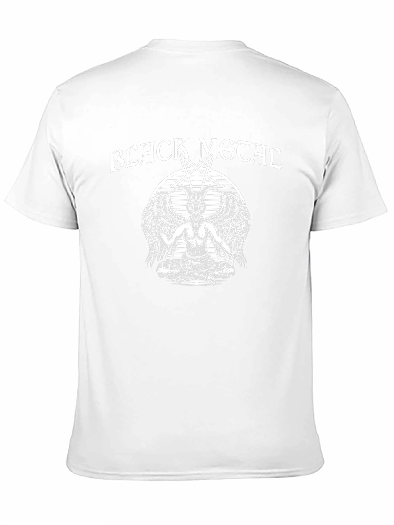 Black Metal Baphomet T-Shirt - Occult Satanic Design