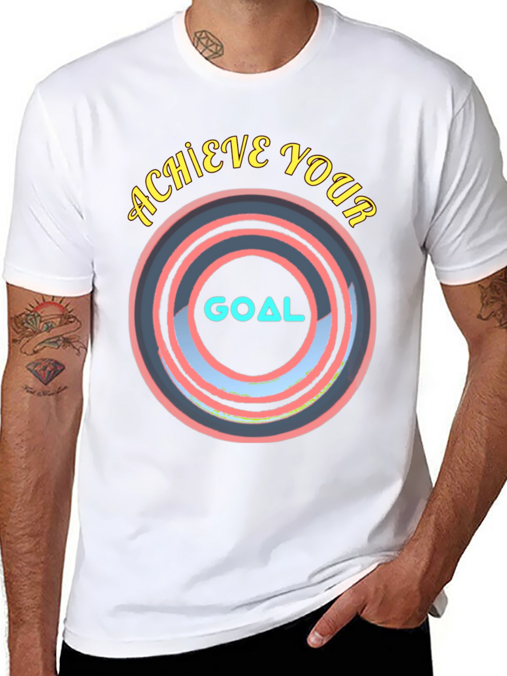 Achieve Your Goal T-Shirt - Motivational Design