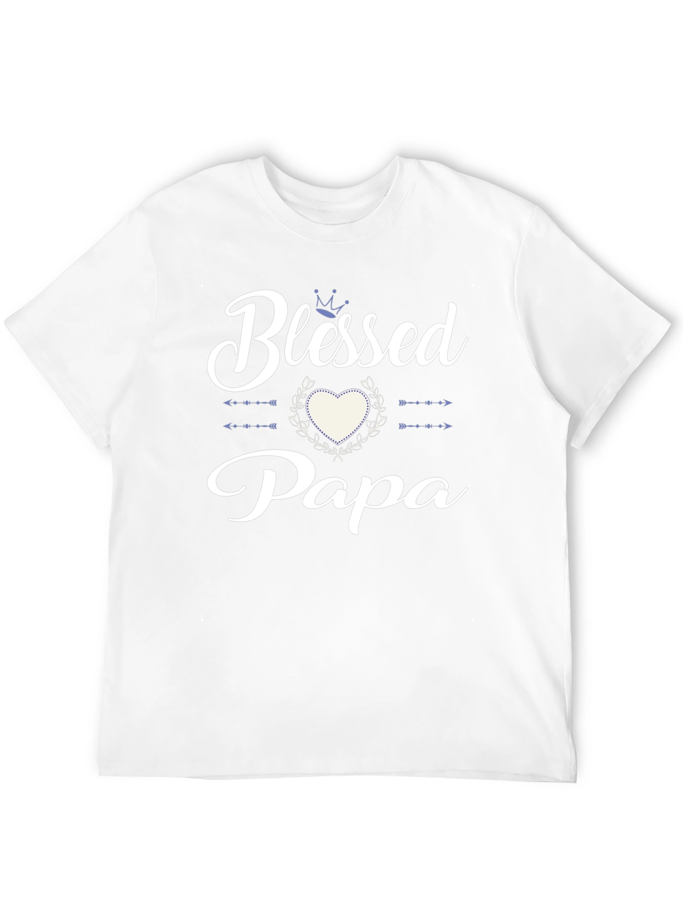 Blessed Papa Graphic Tee - Mens Black T-Shirt