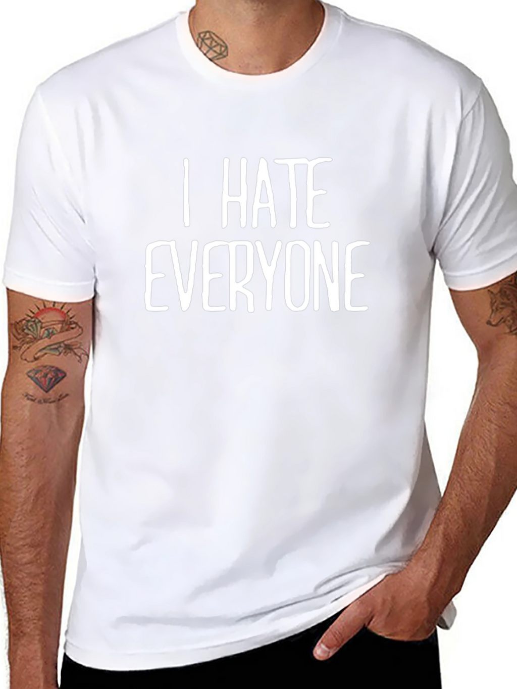 I Hate Everyone Graphic Tee - Black T-Shirt