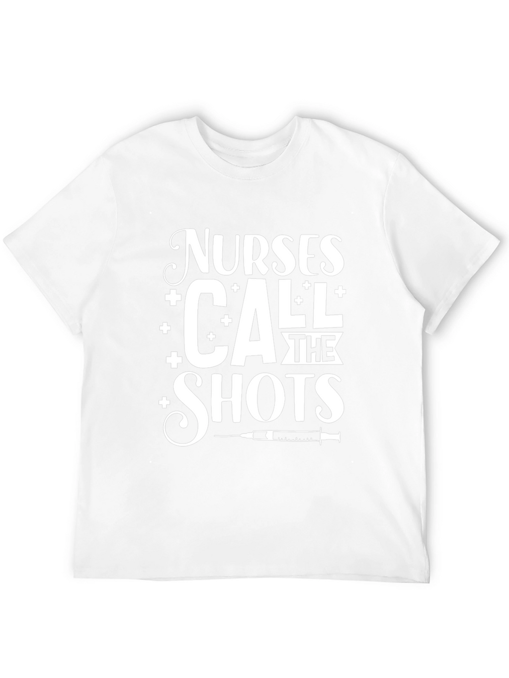 Nurses Call The Shots Black Graphic Tee