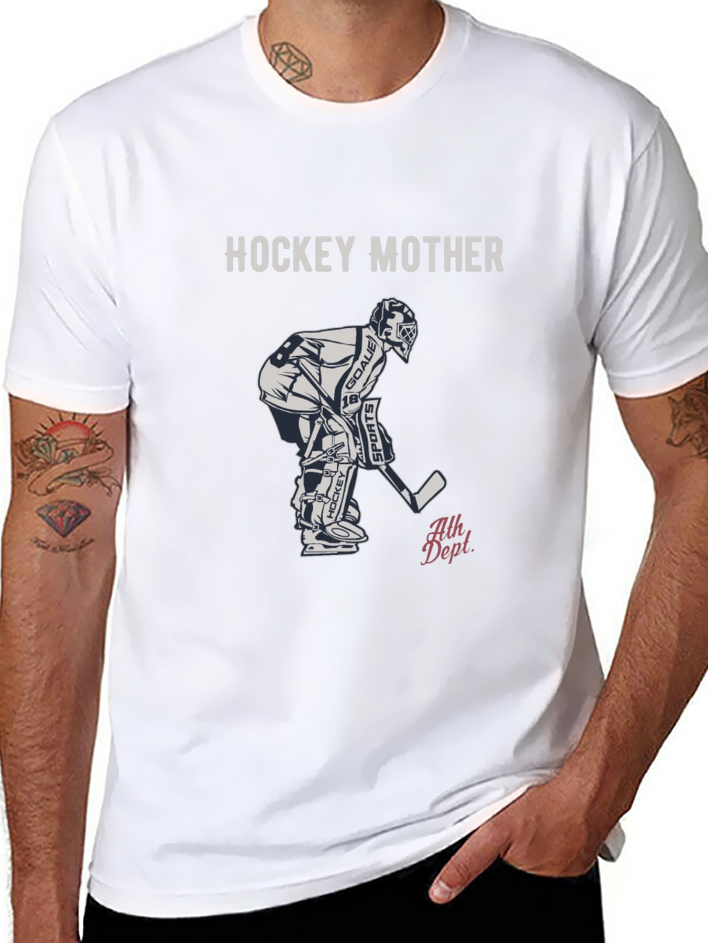 Hockey Mother T-Shirt - Goalie Graphic Tee