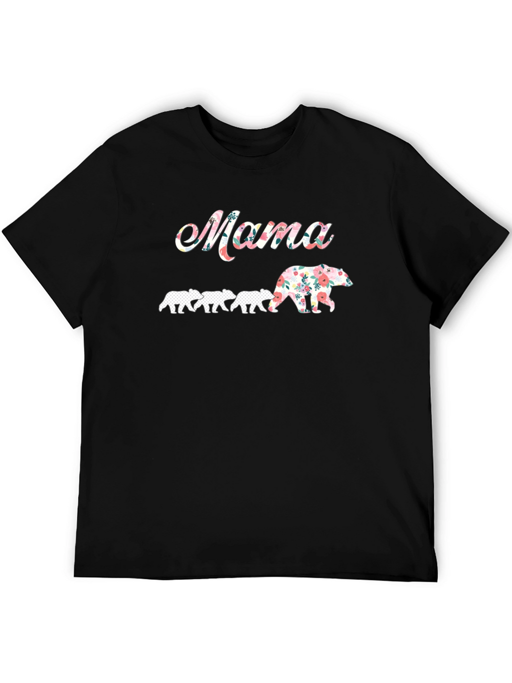 Mama Bear Floral Graphic T-Shirt