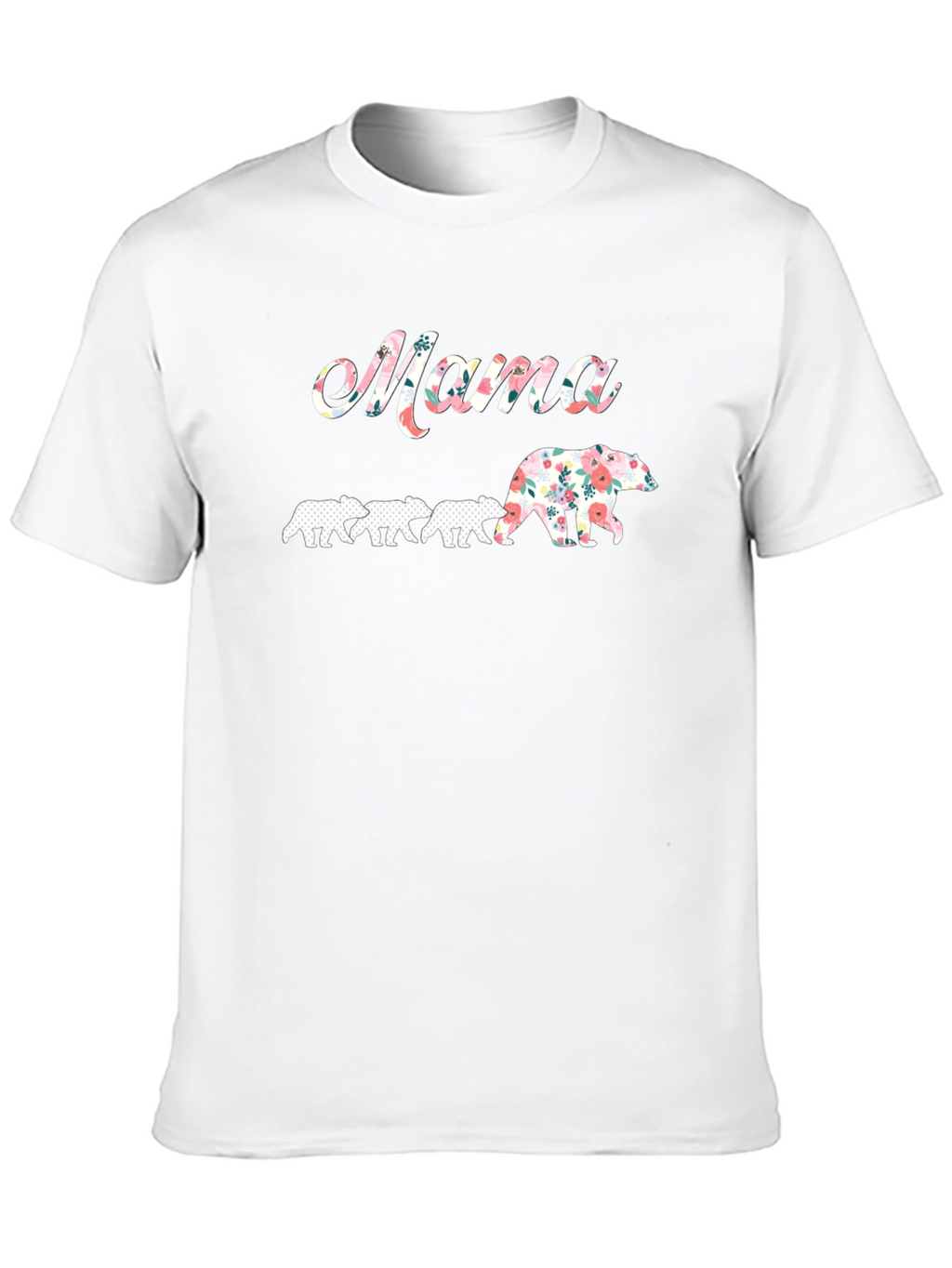 Mama Bear Floral Graphic T-Shirt