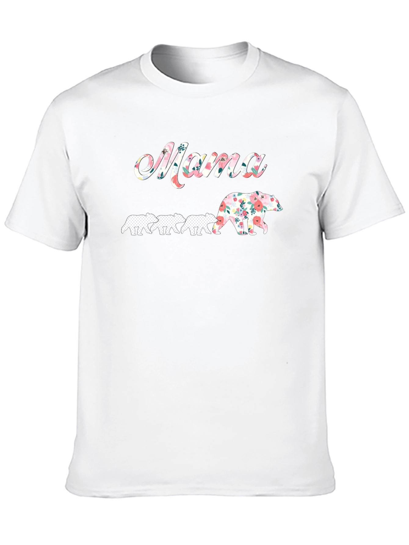 Mama Bear Floral Graphic T-Shirt