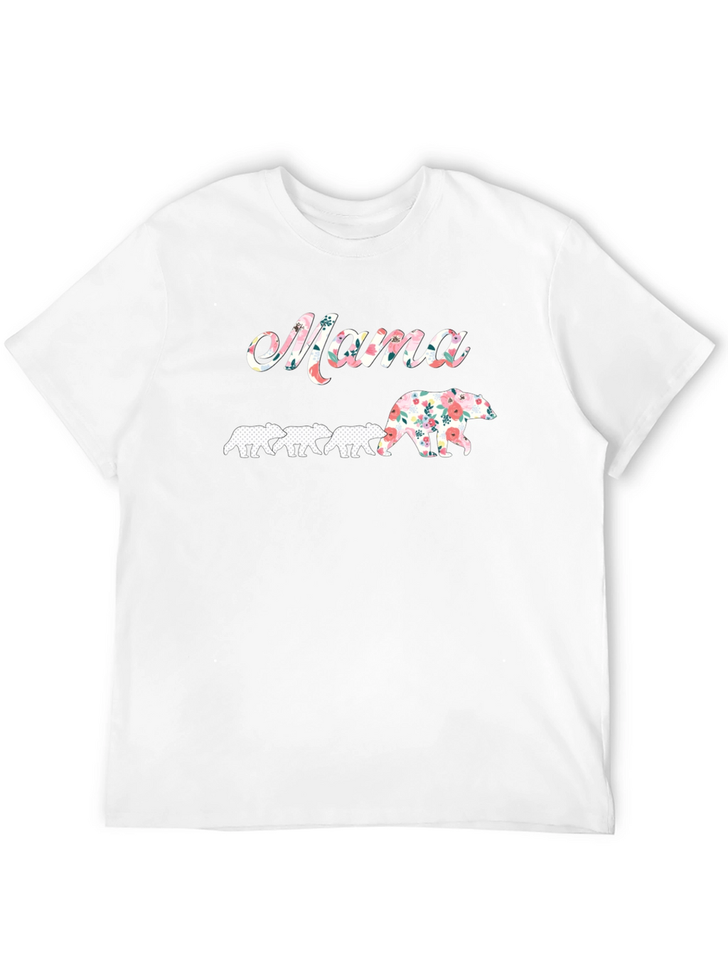 Mama Bear Floral Graphic T-Shirt